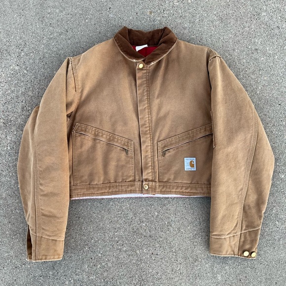 Carhartt Jackets & Blazers - Vintage carhartt work chore cropped coat jacket Detroit